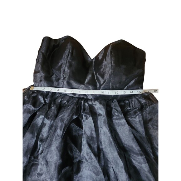Whimsigoth Dark Fairy Taffeta Wedding Gown Size 14 Sweetheart New With Flaw Hoco - Picture 5 of 7
